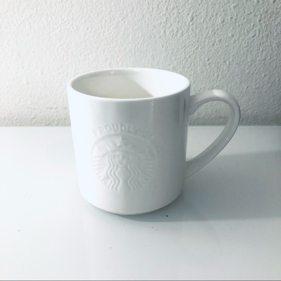 Starbucks Other - STARBUCKS MUG WHITE PORCELAIN 12 OZ COFFEE CUP MUG